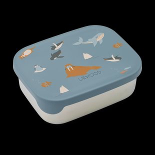 Liewood Arthur broodtrommel 13,5x17 cm Arctic Sea-Ocean view