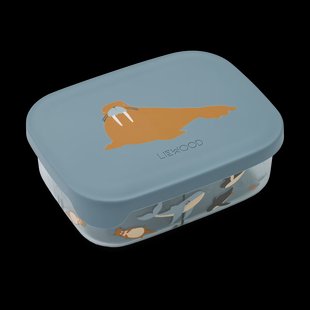 Liewood Arthur broodtrommel 13,5x17 cm Arctic Sea-Ocean view