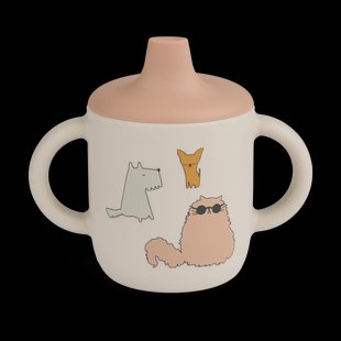 Liewood Neil tuitbeker 15 cl Cats and Dogs-Sandy