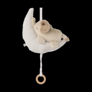 Liewood Manyd baby olifant muziekmobiel Mist-Sandy
