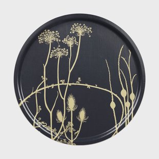 Marimekko Vuoren dienblad Ø65 cm Midnight blue-Hay