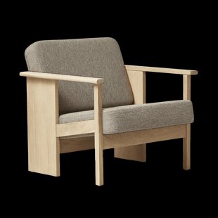 Form & Refine Block loungestoel Wit eik-Hallingdal 65-0227