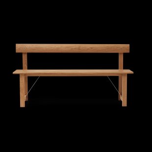 Form & Refine Position bank 155 cm Eik-staal