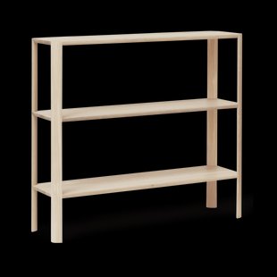 Form & Refine Leaf plankrek 3 planken 92x100 cm Wit eiken