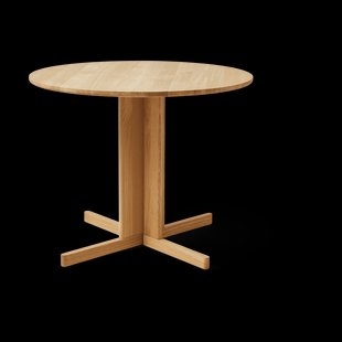 Form & Refine Trefoil eettafel Ø90 cm Eikenhout