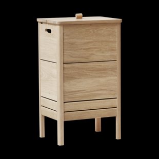 Form & Refine A Line wasmand Wit eiken