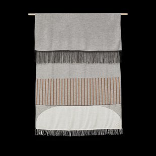 Form & Refine Aymara deken 130x190 cm Pattern grey