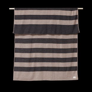 Form & Refine Aymara deken 130x190 cm Ribbon Beige-black