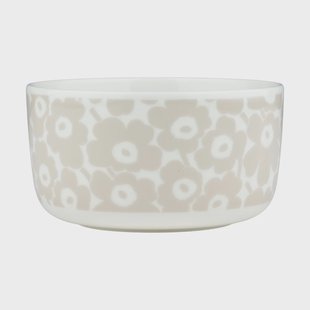 Marimekko Pikkuinen Unikko schaal Wit-stro