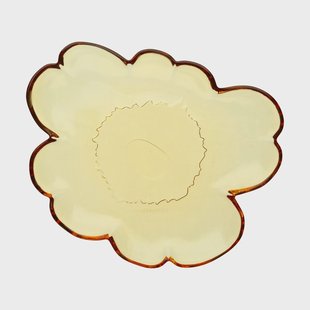 Marimekko Unikko glazen schaal 20 cm Amber