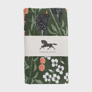 Almedahls Kersenboomtuin tafelkleed Donkergroen, 145x250 cm