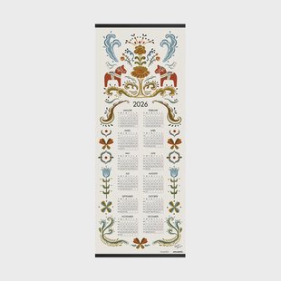 Almedahls Dalahäst kalender 2026 35x90 cm