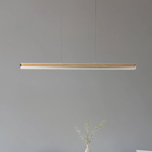 Lucande LED hanglamp Lutana, roségoud/houtkleurig, 101 cm