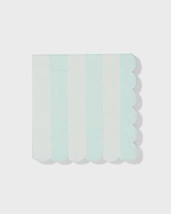 HEMA Servetten 24x24cm papier strepen blauw - 20 stuks