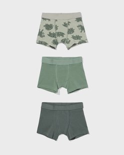 HEMA Kinderboxers dino - 3 stuks groen (groen)
