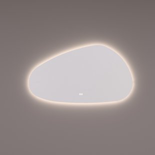 Spiegel Hipp Design SPV 13600 Organisch Rechts 100x60 cm Met Verlichting Incl. Spiegelverwarming