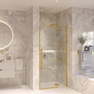 Nisdeur Set Sanivo Vigo 110x200 Geborsteld Goud Messing