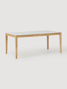 Eettafel Jackson met tafelblad in marmerlook, verschillende formaten