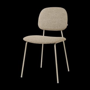 Jasmijn eetkamerstoel taupe melange - grijsbeige onderstel