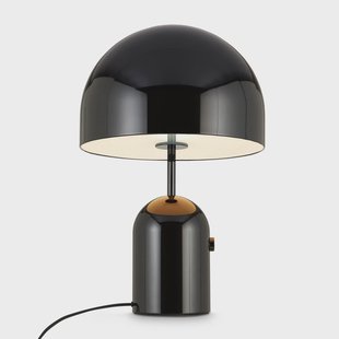 Bell tafellamp H42,5 zwart Tom Dixon - Woonkamer - Designer - Metaal - Met lampenkap