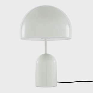 Bell tafellamp H42,5 grijs Tom Dixon - Woonkamer - Designer - Metaal - Met lampenkap