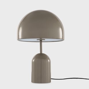 Bell tafellamp H42,5 Taupe Tom Dixon - Woonkamer - Designer - Metaal - Met lampenkap
