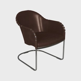 Källemo Ingo fauteuil Sigarenbruin-chroom