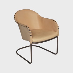 Källemo Ingo fauteuil Naturel-kopergepatineerd