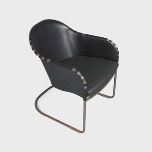 Källemo Ingo fauteuil Zwart-koperbehandeld