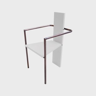 Källemo Concrete armstoel Wit-verguld statief