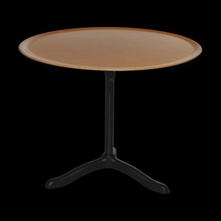 Källemo Cassis salontafel Ø47 cm Zwart geanodiseerd aluminium-berken