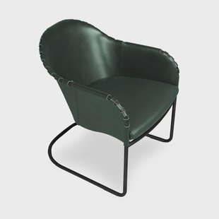 Källemo Ingo fauteuil Groen-zwart geoxideerd