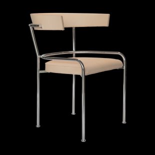 Källemo GA-1 armstoel Elmo Vegeta leer-chroom