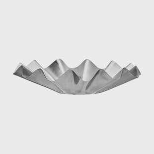 House Doctor Flood schaal Ø35 cm Geborsteld silver