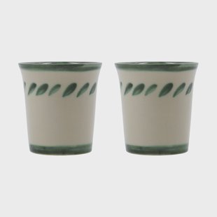 House Doctor Diva mok 25 cl 2-pack Groen