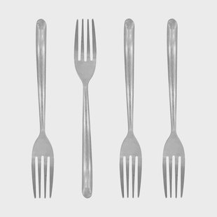 Nicolas Vahé Nicolas Vahé taartvork 4-pack Antiek zilverkleurige afwerking