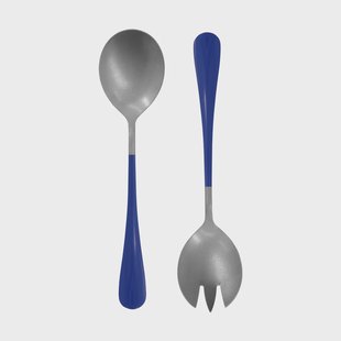 Nicolas Vahé Nicolas Vahé saladebestek 2 delen Blauw