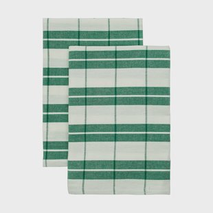 Nicolas Vahé Chef keukendoek 50x70 cm Groen-wit