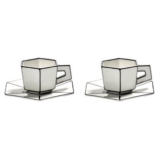 Serax Carte Blanche By A.Philips Espresso Kop En Schotel Set Van 2