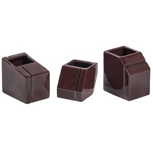 Serax Silos Mini Vaas Set Van 3 Burgundy