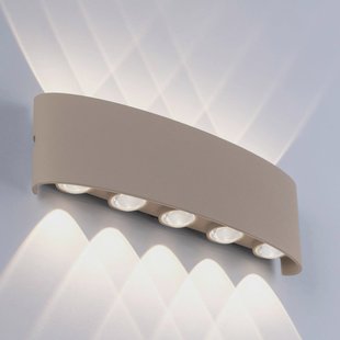 Paul Neuhaus LED buiten wandlamp Carlo, 27 cm, zandkleurig