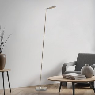 Paul Neuhaus LED vloerlamp Akku-Bente, messing, CCT, USB-C