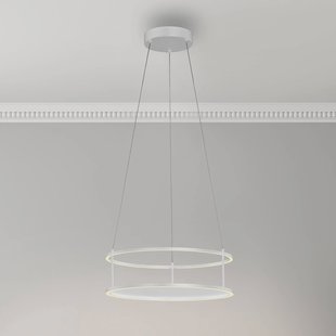 Paul Neuhaus LED hanglamp Contura, wit, Ø 50 cm