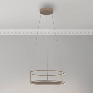 Paul Neuhaus LED hanglamp Contura, zandkleurig, Ø 50 cm