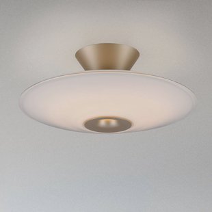Paul Neuhaus LED plafondlamp Elipsa, wit/brons, Ø 35 cm