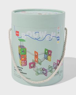 HEMA Magnetische bouwtegels met knikkerbaan 52-delig