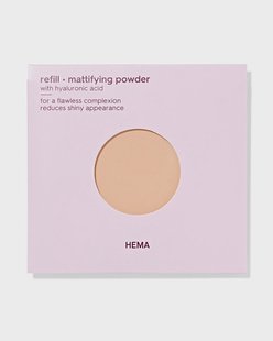 HEMA Navulling mattifying powder 24 soft beige