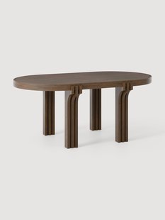 Ovale houten eettafel Nolan, in verschillende formaten