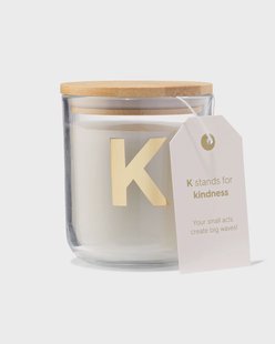 HEMA Kaars in glas Ø8x10cm letter K