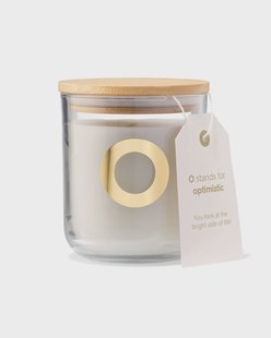 HEMA Kaars in glas Ø8x10cm letter O